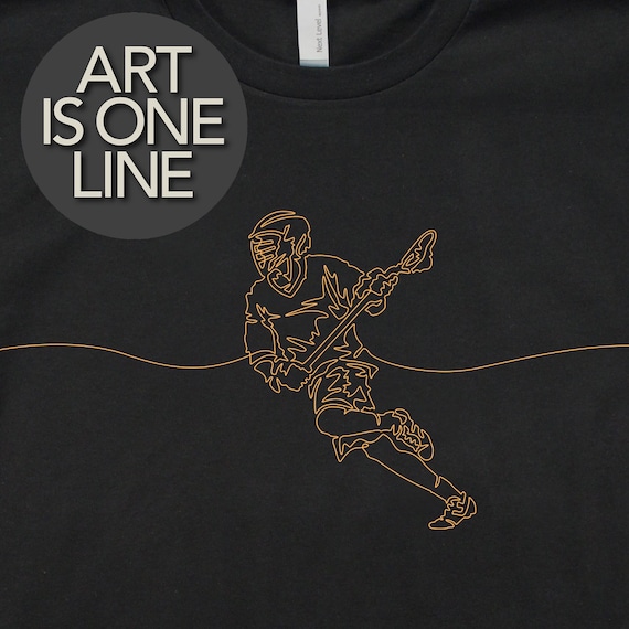 Mens Lacrosse T-Shirt, Mans Lacrosse Tees, Lacrosse Shirt, Cool T-Shirts, Guys Graphic Tees, Gift for Lacrosse Player, Boys Lacrosse Tees