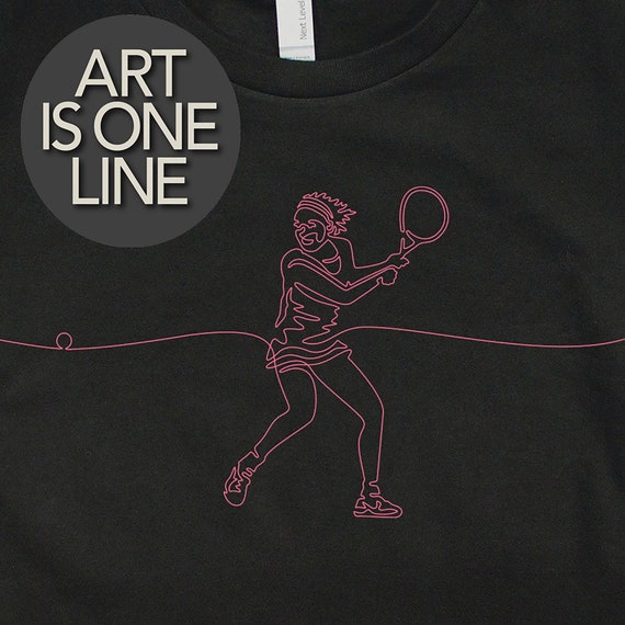 Woman's Tennis T-Shirt, Women's Tennis Tee, Gift for Lady Tennis Player, Girl's Graphic Tee Shirts, Cool T-Shirts Shirts, Girls Tennis Tees