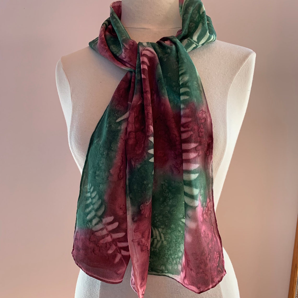 Christmas Scarf Holiday Scarf Silk Christmas Scarf Etsy