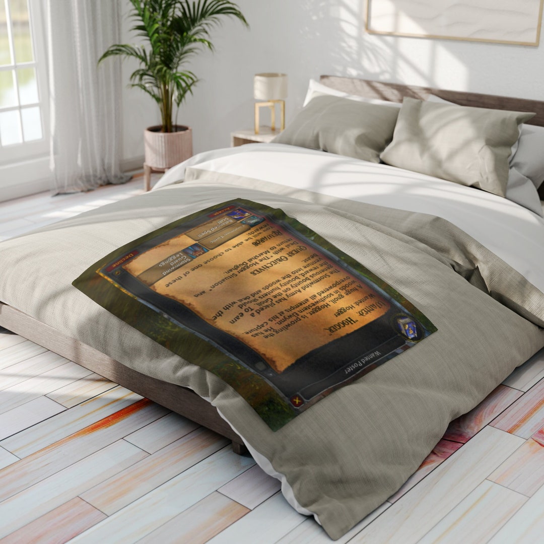 World of Warcraft Hogger Arctic Fleece Blanket Etsy