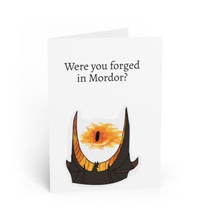 Tarjeta de felicitación inspirada en el Día de San Valentín / Aniversario / Romántica de LOTR