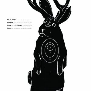 Set di bersagli Jackalope! Confezione da 12! Classici bersagli di carta con silhouette!