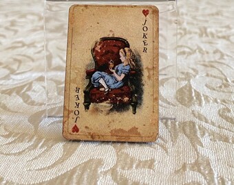 Alice in wonderland brooch, Alice wooden pin, stocking stuffer Alice in wonderland brooch, mad tea party, pin tea party, birthday gift