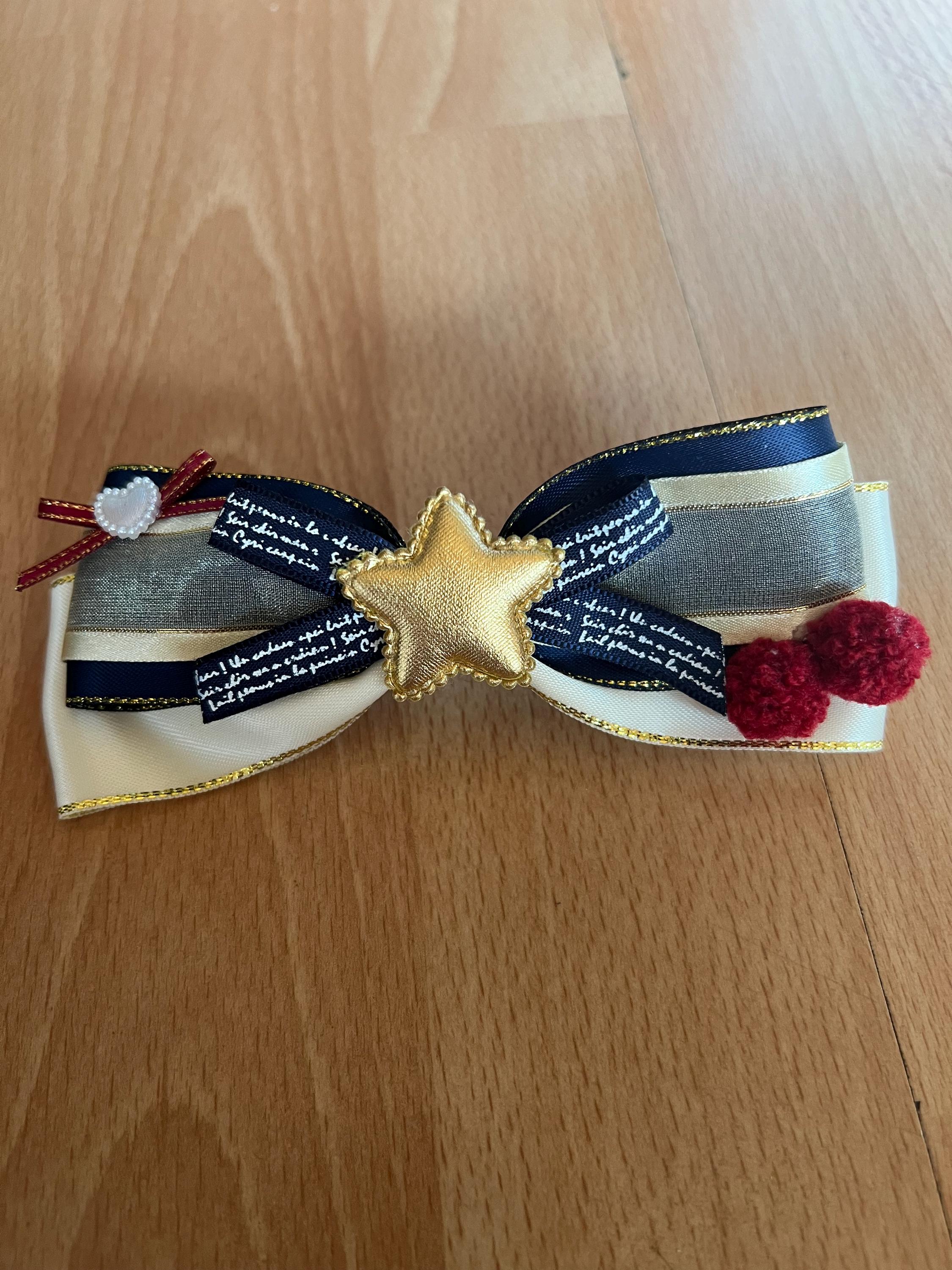 Alice in Wonderland Hair Bow, Hair Bow, Hair Bow Barrette 