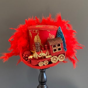 Christmas mini top hat, Christmas tree topper, Christmas decoration, tree topper hat, Christmas hat, Centerpiece Christmas, extra large