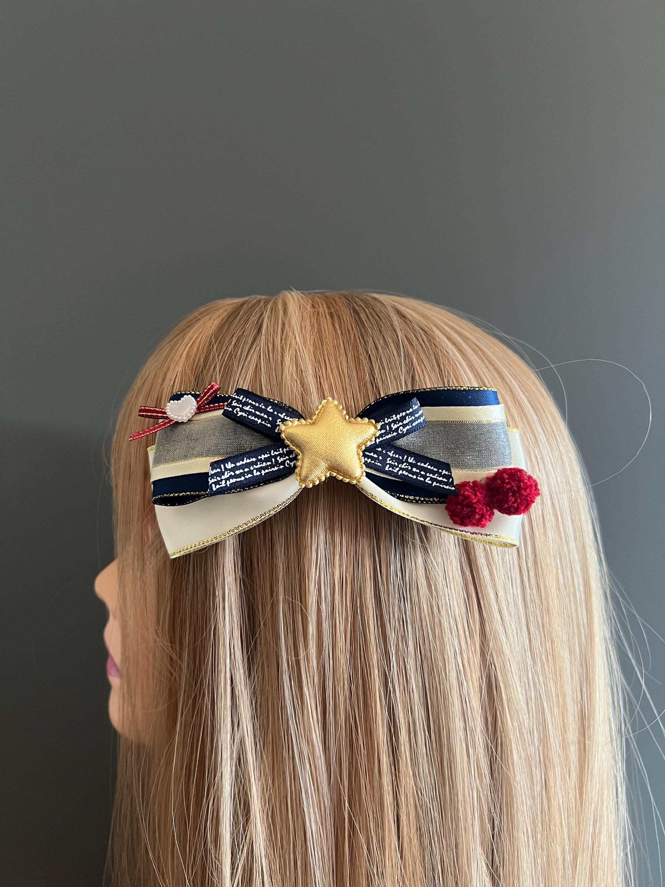 Alice in Wonderland Hair Bow, Hair Bow, Hair Bow Barrette  display picture 3