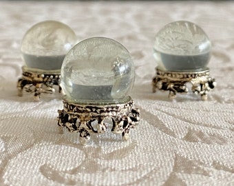 Dollhouse Miniature Crystal Ball, Fortune teller Crystal ball, Glass Ball Dollhouse, Crystal Ball Mini Small, fortune teller dollhouse