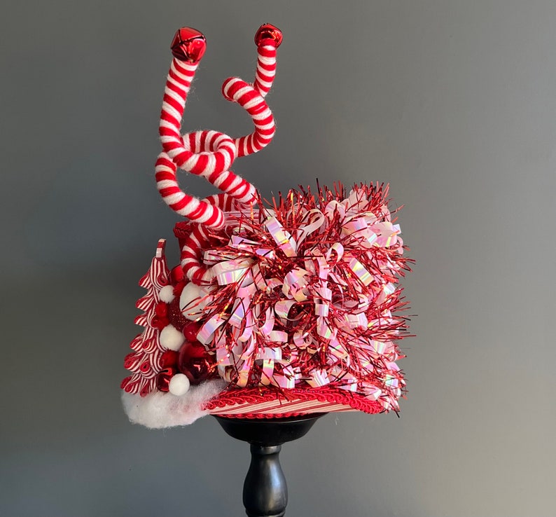 Mini Christmas Top Hat Candy Tree Topper Mini Top Hat Tree Etsy