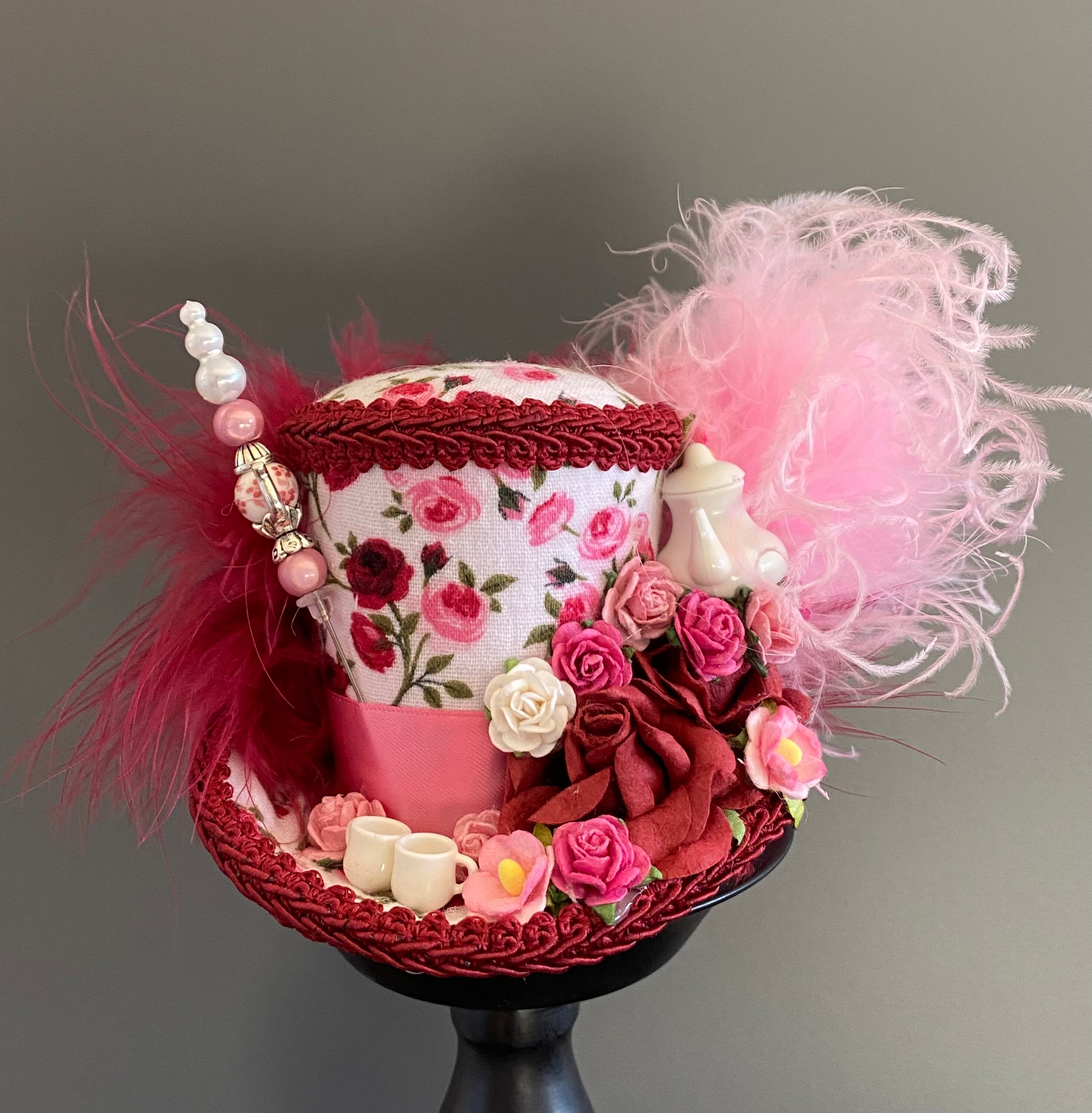 Micro Mini Top Hat Tea Mini Hat Tea Hat Mad Hatter Mini Etsy