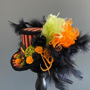 Mini top hat, Halloween mini hat, cat hat, Alice in wonderland, mad hatter hat, tea party hat, tea hat image 4