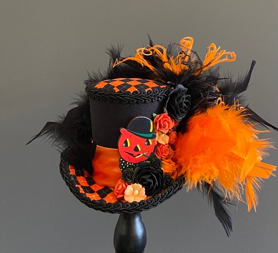 Mini Top Hat Pumpkin Hat Halloween Mini 
