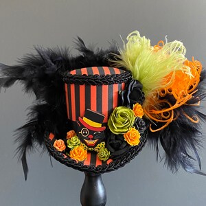 Mini top hat, Halloween mini hat, cat hat, Alice in wonderland, mad hatter hat, tea party hat, tea hat image 5