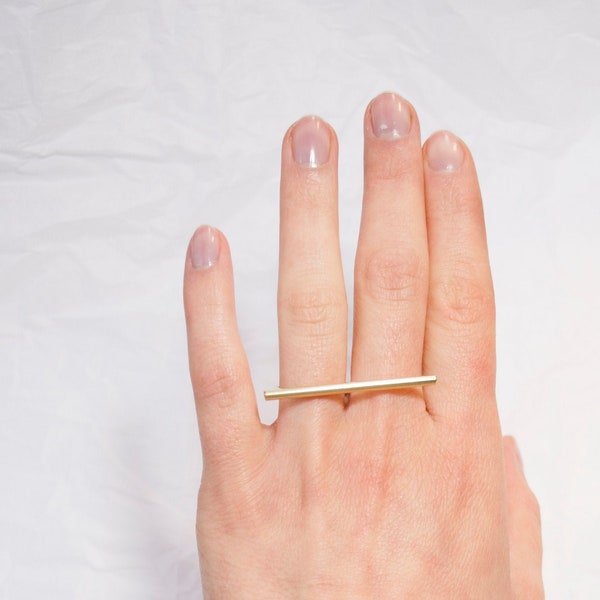 FRIDA. Ring 925er Silber und Messing, handgefertigt, minimalistisch, Maralistisch, minimalistischer schmuck