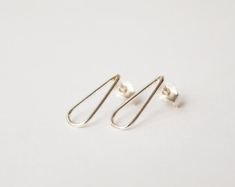 ROMY. drop earrings available in silver, copper or brass