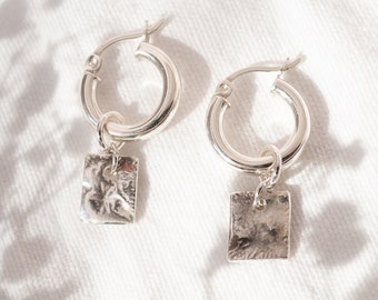 ADEA. Earrings 925 Silver / Unique Pendant / Earrings / Creoles