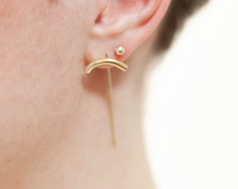 SOFIE. Brass earrings