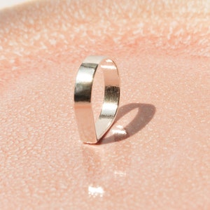 JUNO 1st drop ring available in 925 silver, copper or brass Silber