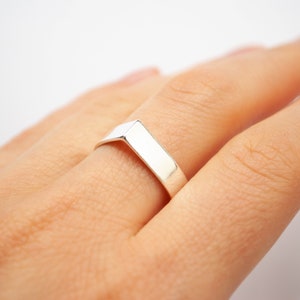 JUNO 1st drop ring available in 925 silver, copper or brass image 6