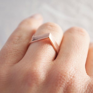 JUNO 1st drop ring available in 925 silver, copper or brass image 7