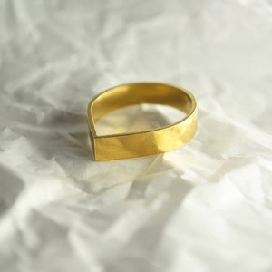 JUNO 1st drop ring available in 925 silver, copper or brass image 4