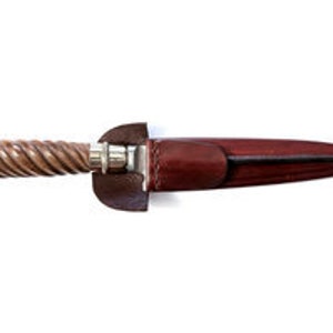 Handsome sculpted Hardwood with Alpaca Silver Gaucho Knife - CA-CU-820/2046