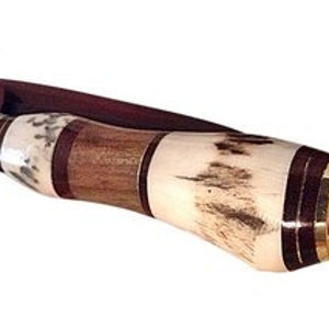 Handmade From Argentina - Deer Antler & Hardwood Handled Cuchillo Gaucho Knife - CUCA-980/2745