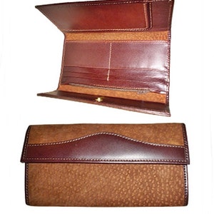 Carpincho / Carpincho Cartera Estilo Clutch de Cuero para Mujer - Hecha a mano en Buenos Aires, Argentina