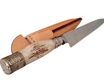 Handmade in Argentina Stag Horn & Alpaca Silver Gaucho Cuchillo Knife