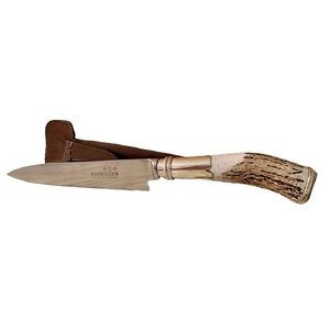 Antlered Deer Horn with Heavy Alpaca Silver Adornments - Stunning! - CUCA-845/1980