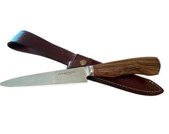 Argentinian Exotic Hardwood & Brass Handled Gaucho Knife - CA-CU-005/2653