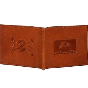Argentine Leather Polo Player Wallet with Money Clip