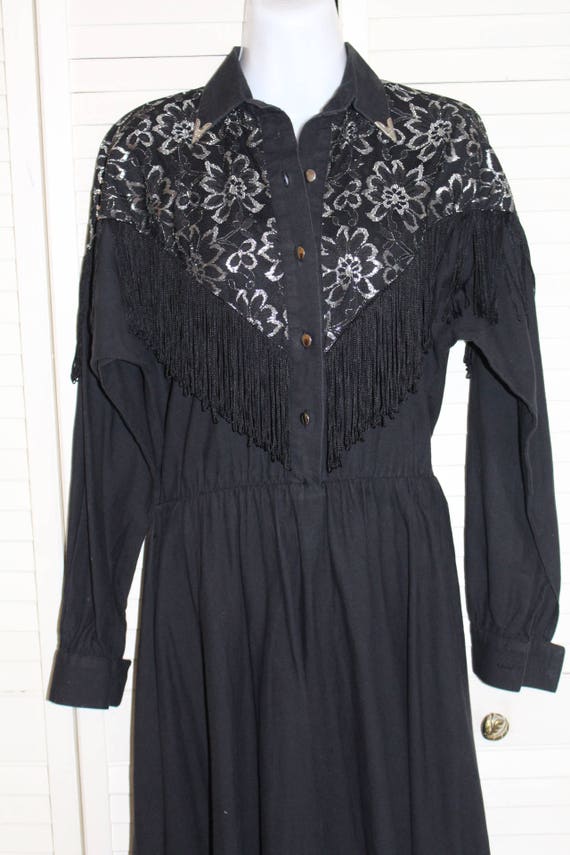 long sleeve western dress