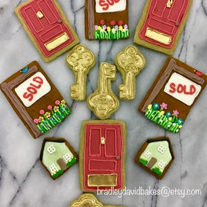 Realtor Gifts, Housewarming, House Sold, Congratulations Cookies