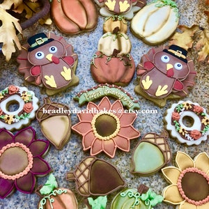 Fall Harvest Thanksgiving cookie treats