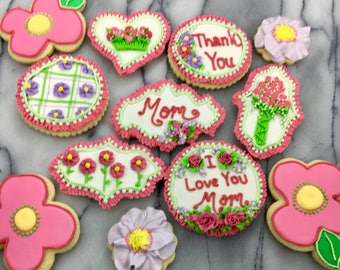 Mothers Day Decorated Cookies