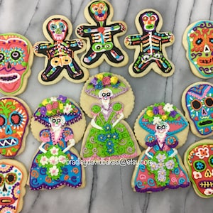 Day Of the Dead- Día de los Muertos -  Halloween Cookies