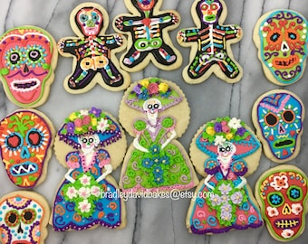 Day Of the Dead- Día de los Muertos -  Halloween Cookies