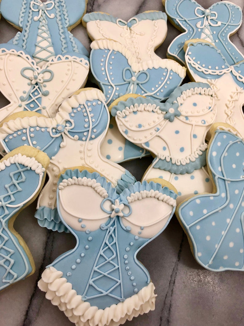 Bachlorette Wedding Shower Lingerie Cookies image 3