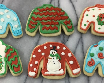 Ugly Christmas Sweater Cookies