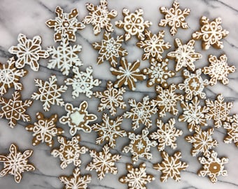 Mini Bite sized Unique Snowflake  Christmas Cookies!