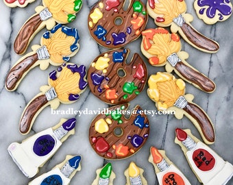 Artist Paint palette Cookies