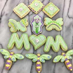 Mothers Day, Spring Dragon Fly Cookies image 1