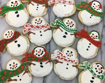 Christmas Snowman Cookies