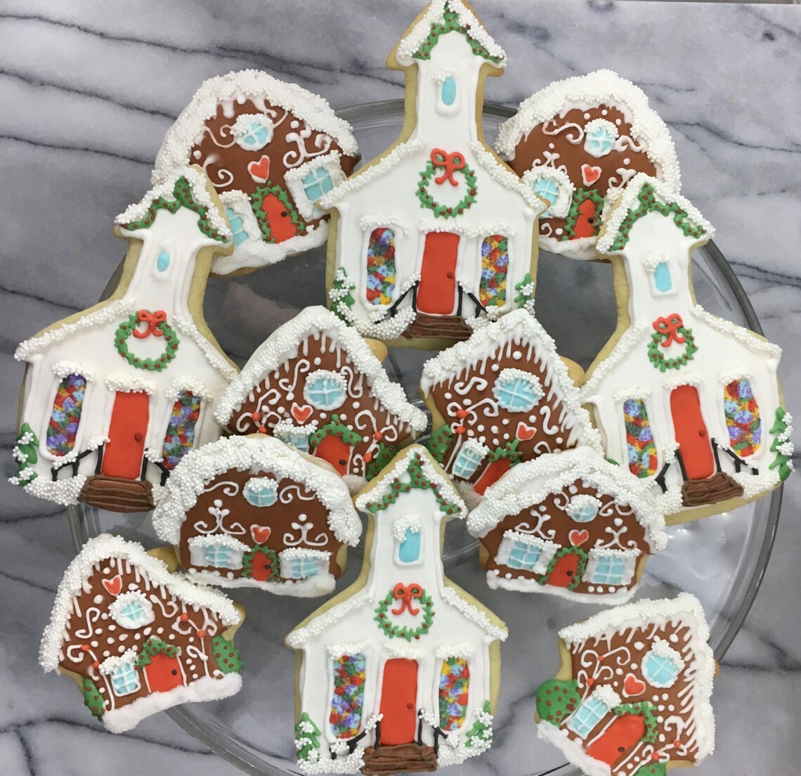 Church & Gingerbread House Cookies - Etsy