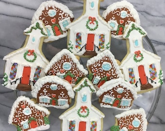 Church & Gingerbread House Cookies