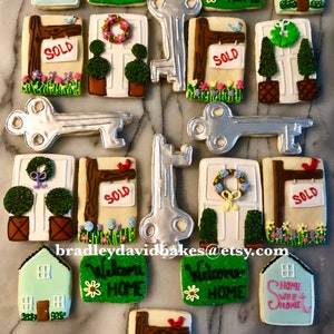 Realtor cookies, New Home Cookies, Housewarming Cookies