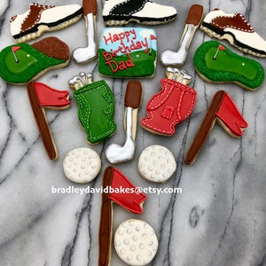 Galletas de golf- día del padre- cumpleaños de los papás