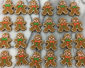 Mini Bite Sized Gingerbread Men Christmas Cookies