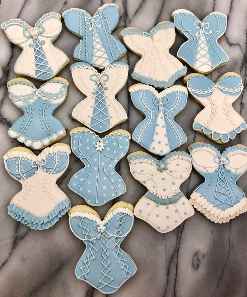 Bachlorette Wedding Shower Lingerie Cookies image 1