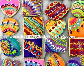 Henna- Mehndi-Hindu- Sangeet Party cookies